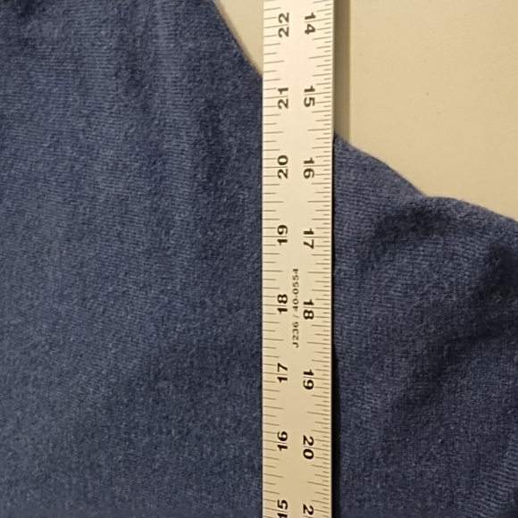 Navy Blue Open Front Cardigan 100k% Cotton with 1/2 Sleeves and Relaxed Fit - Picture 3 of 8